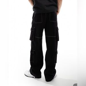 Men's Classic Black Cargo Pants
